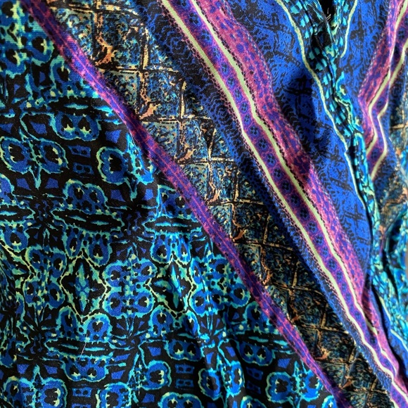 Colorful Blue Mossimo Supply Co. Romper - Picture 3 of 7